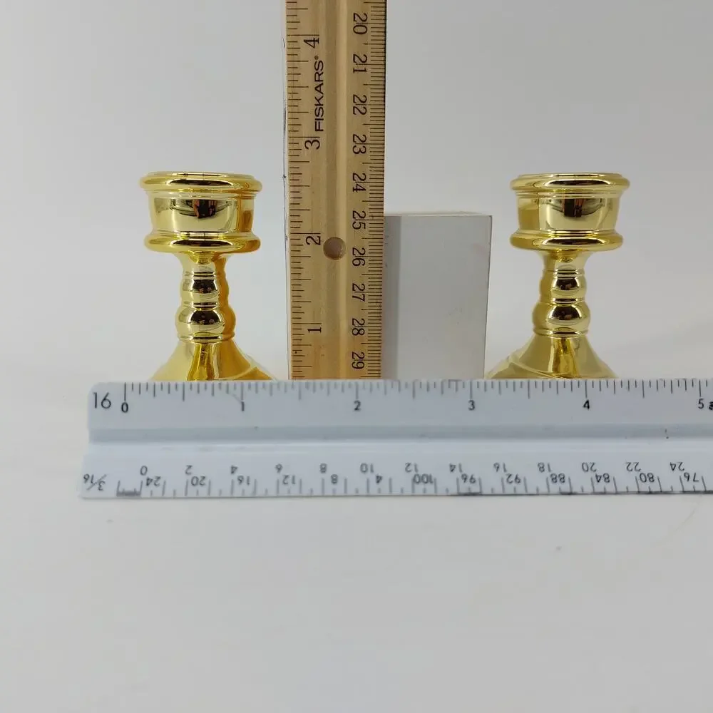 Candle Stick holders Candlesticks Gold Tone Color Home Decor